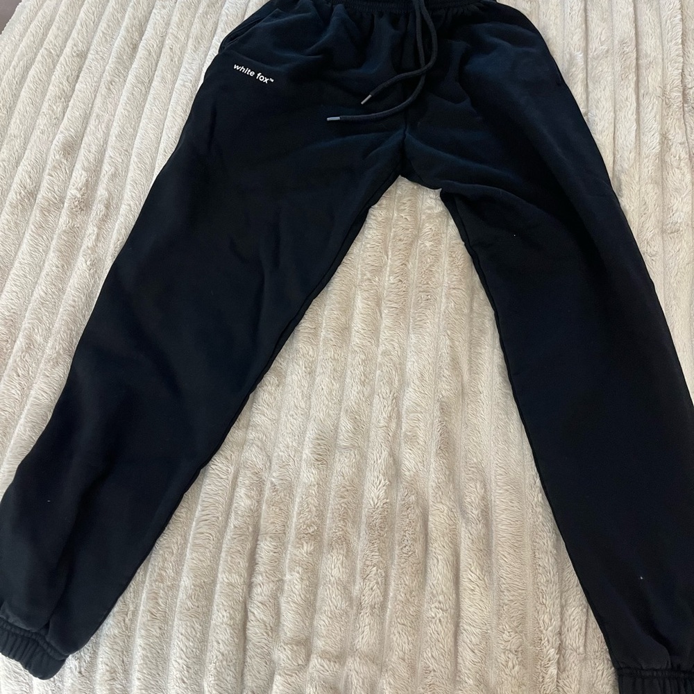 White Fox Boutique Black Joggers
